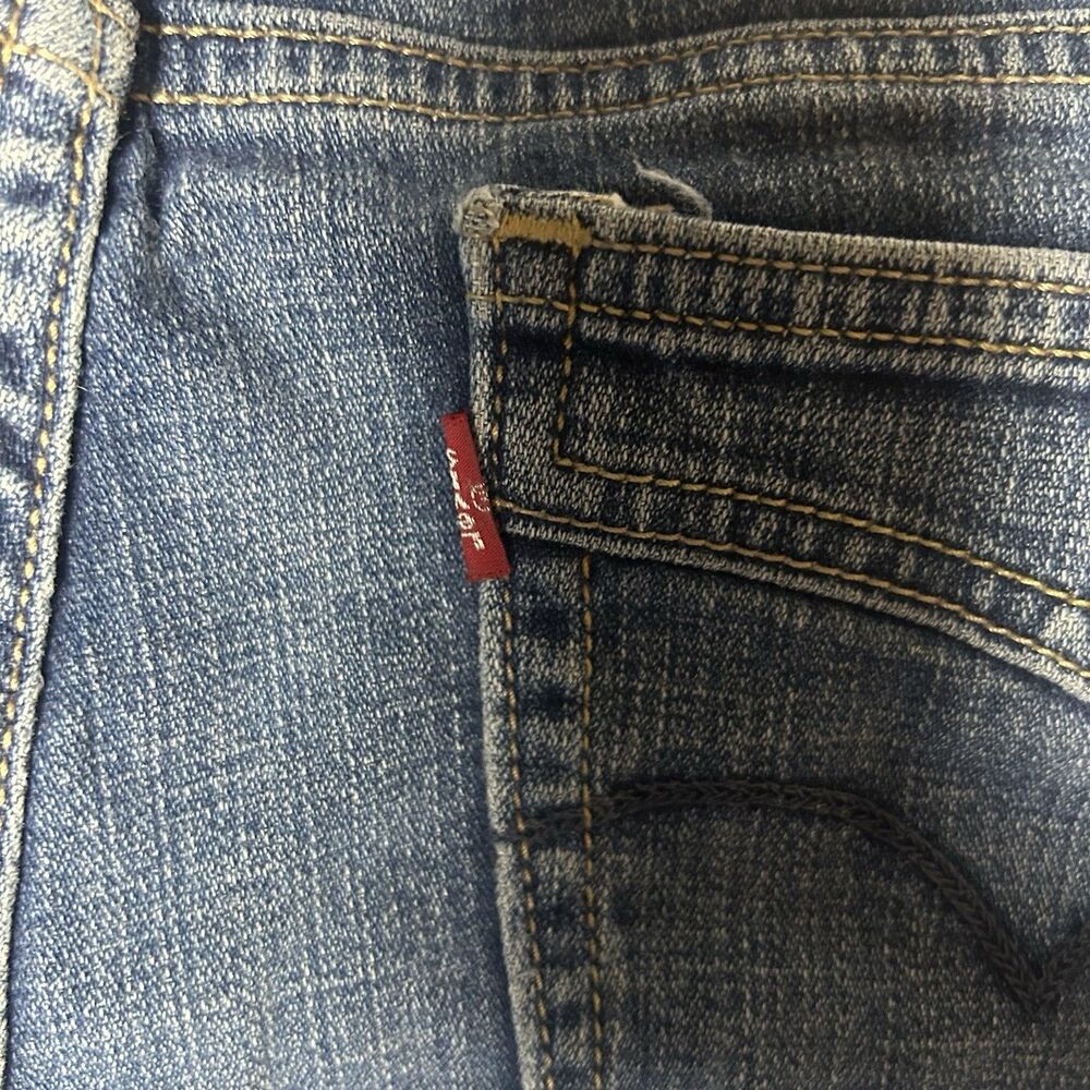 Y2K Women’s Levi’s Low Boot Cut 545 Dark Denim Jeans 2000S Western Size 10  - Picture 13 of 13